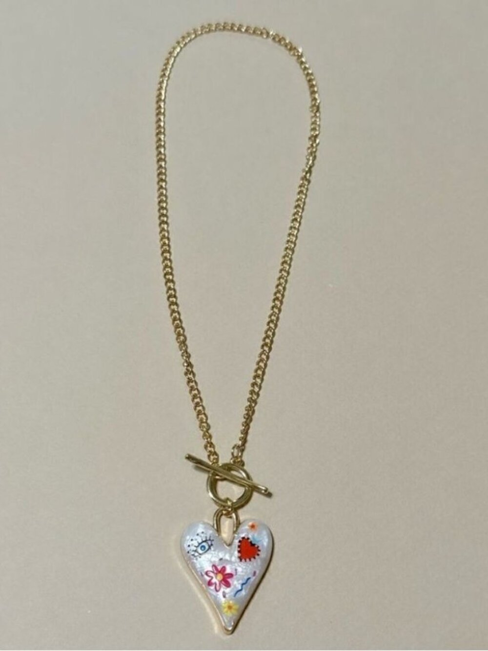 Boho heart necklace 1471
